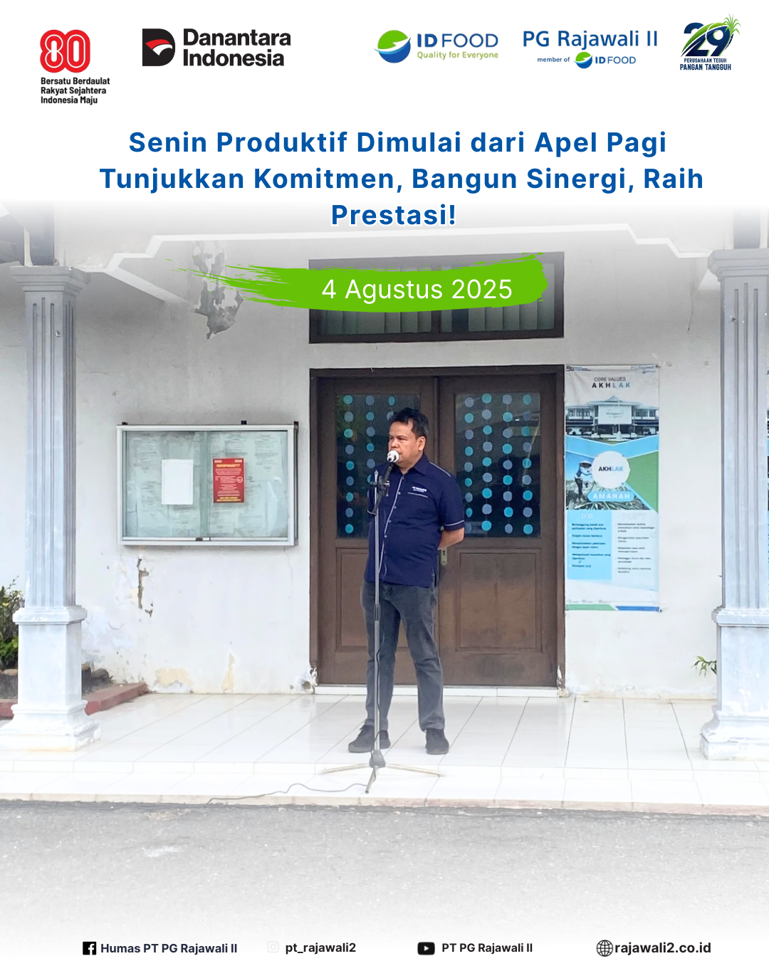 Senin Produktif Dimulai dari Apel Pagi Tunjukkan Komitmen, Bangun Sinergi, Raih Prestasi